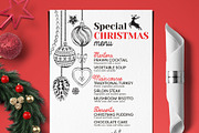 Christmas Dinner Restaurant Menu, a Brochure Template by BarcelonaShop (Thumbnail 5 of 5)