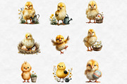 Cute Easter Chick Clipart, an Illustration by Designworld (Thumbnail 3 of 6)