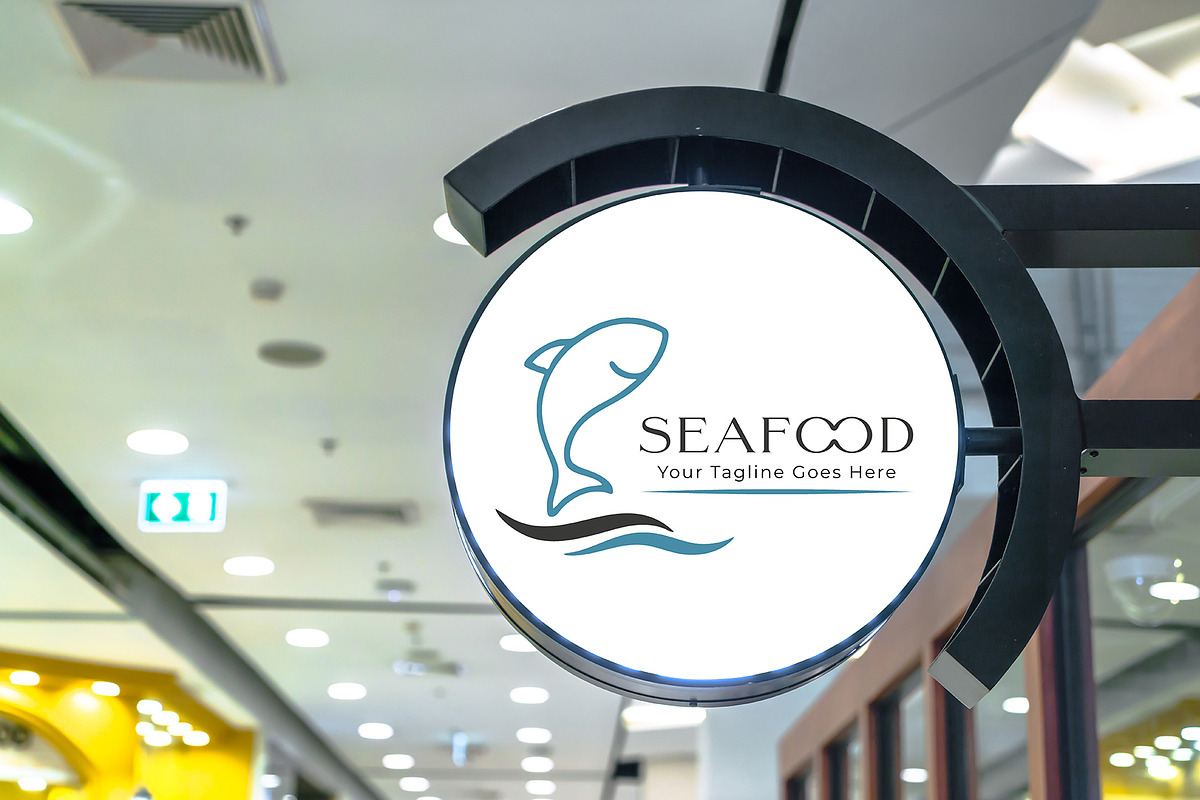 Seafood Restaurant Logo Template, a Branding & Logo Template by YUDesignStore (Photo 4 of 8)