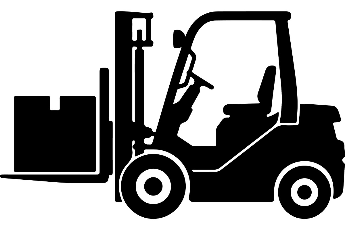 Forklift truck silhouette, a Transportation Illustration by abu67222 (Photo 2 of 13)