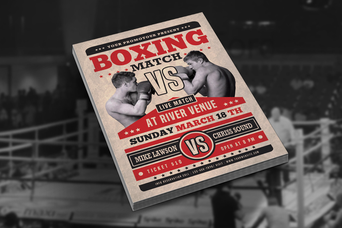 Boxing Match Flyer, a Flyer Template by Muhamad Iqbal hidayat (Photo 2 of 4)