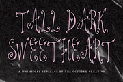 Tall Dark Sweetheart Odd Serif Font, a Serif Font by The October Creative (Thumbnail 1 of 8)
