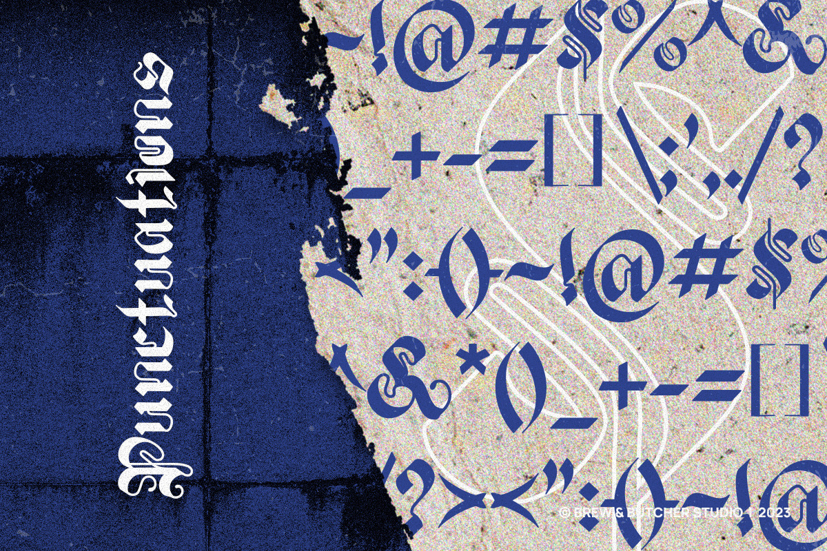 Hangod | Blackletter, a Blackletter Font by Brew & Butcher Studio (Photo 4 of 11)