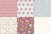 Meadow 100 floral seamless patterns, a Pattern Graphic by DariSmartArt (Thumbnail 9 of 33)