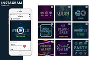 Neon Animated Template, a Social Media Template by Brandspark Mini (Thumbnail 1 of 2)