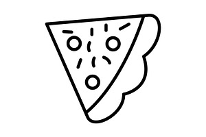 Pizza Line Icon, an Icon by Pexelpy