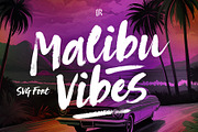 Malibu Vibes SVG Font, a Handwritten Font by Ivan Rosenberg (Thumbnail 1 of 9)