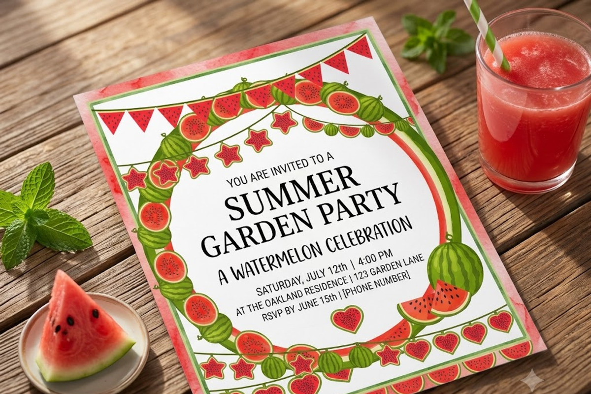 Watermelon–Frames,Garlands & Borders, a Pattern Graphic by BabySofja (Photo 2 of 3)