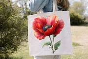 Watercolor Floral Flower Clipart PNG, an Illustration by Canvas Craft (Thumbnail 5 of 7)