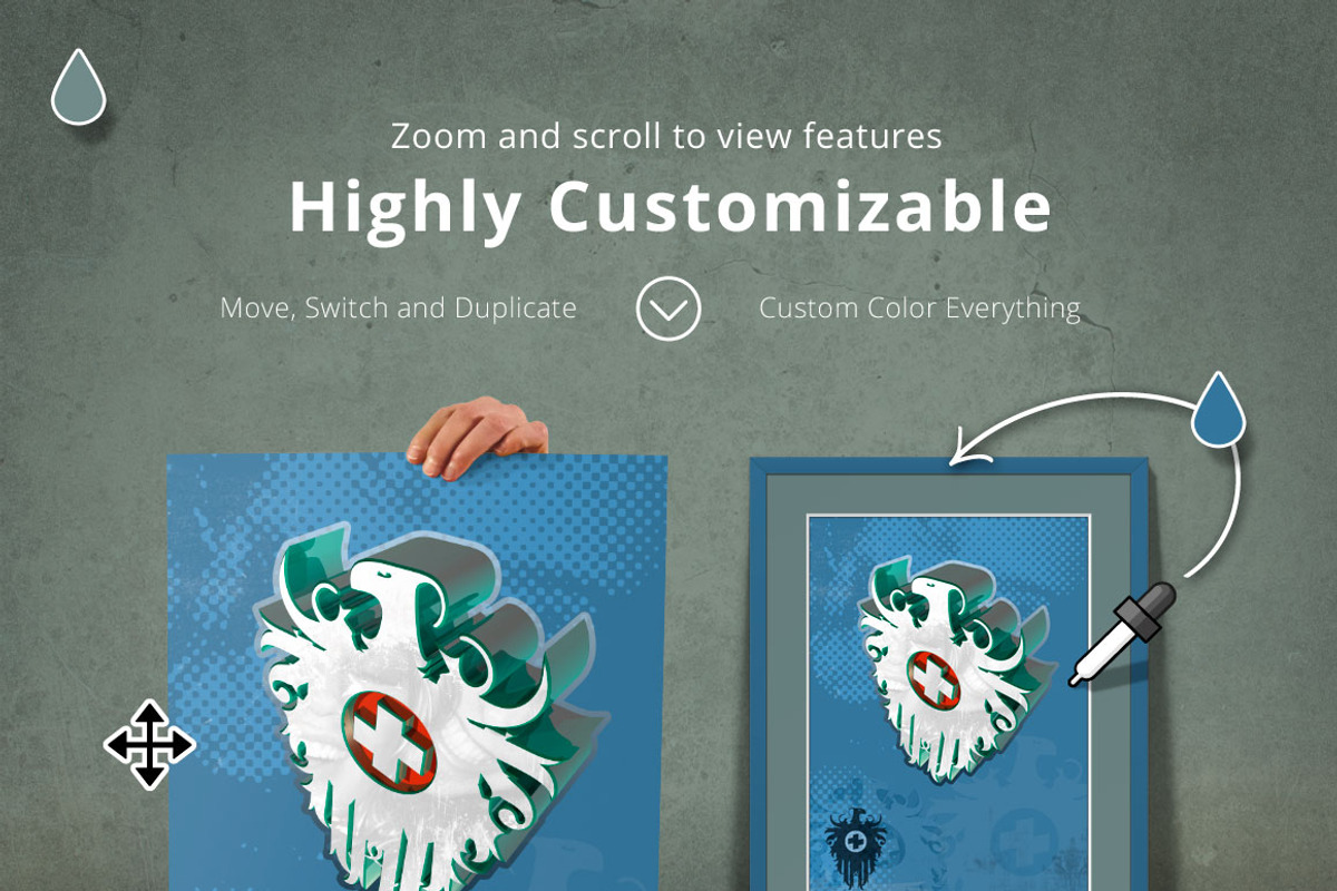 Poster Presentation Scene Generator, a Product Mockup by Fresh Design Elements (Photo 3 of 4)
