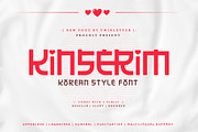 Kinserim - Korean Style Font, a Sans Serif Font by twinstd (Thumbnail 1 of 10)