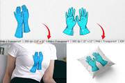 Medical Gloves Clipart, a Graphic by Artnoy (Thumbnail 3 of 5)