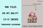 Whimsical Valentine House Clipart, an Illustration by SVGArt (Thumbnail 4 of 8)