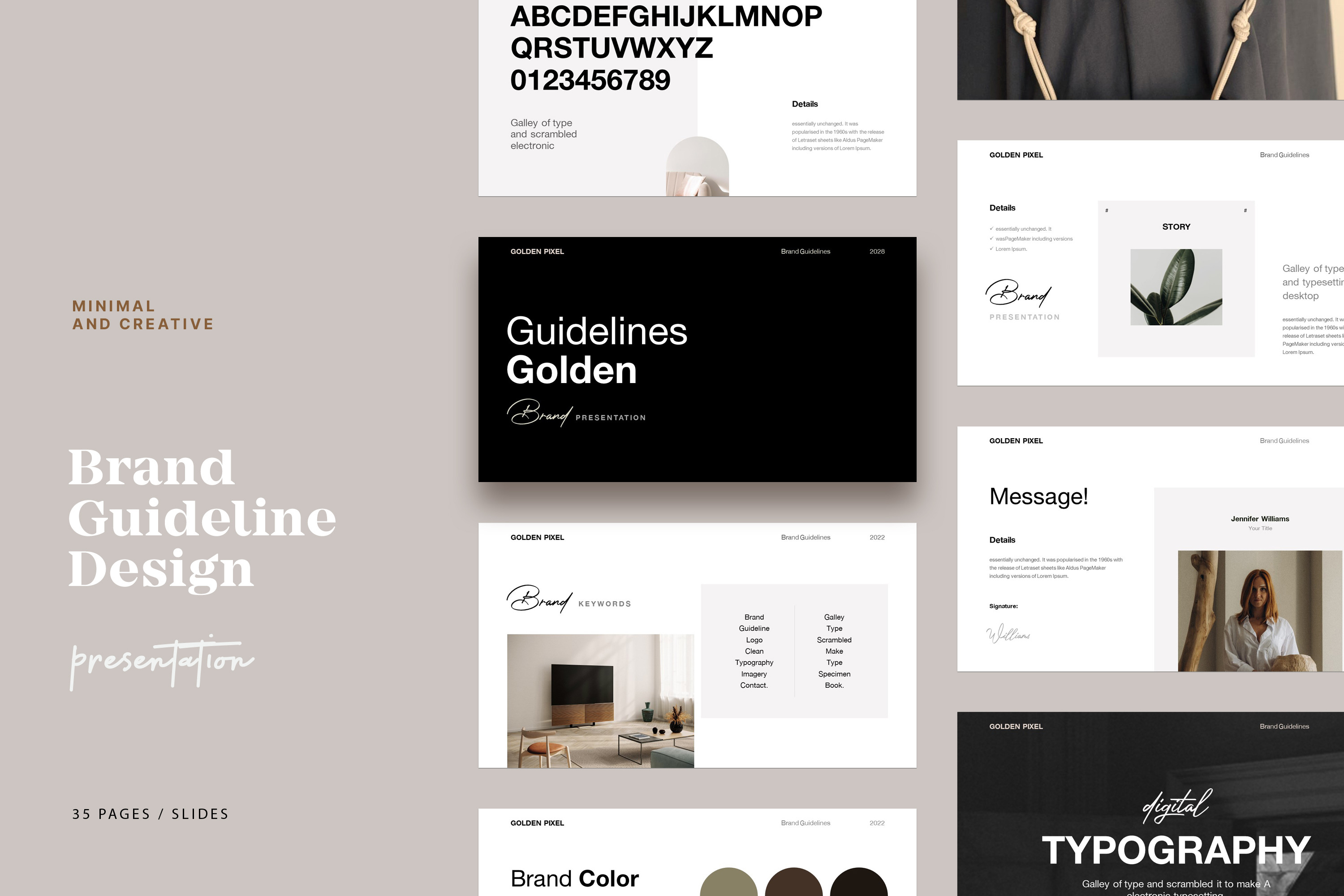 Brand Guideline Template, a Presentation Template by GoldenPixelStudio