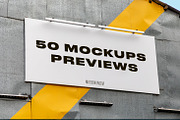 50 Signs & Boards Mockups, a Product Mockup by Madebyvadim (Thumbnail 5 of 5)