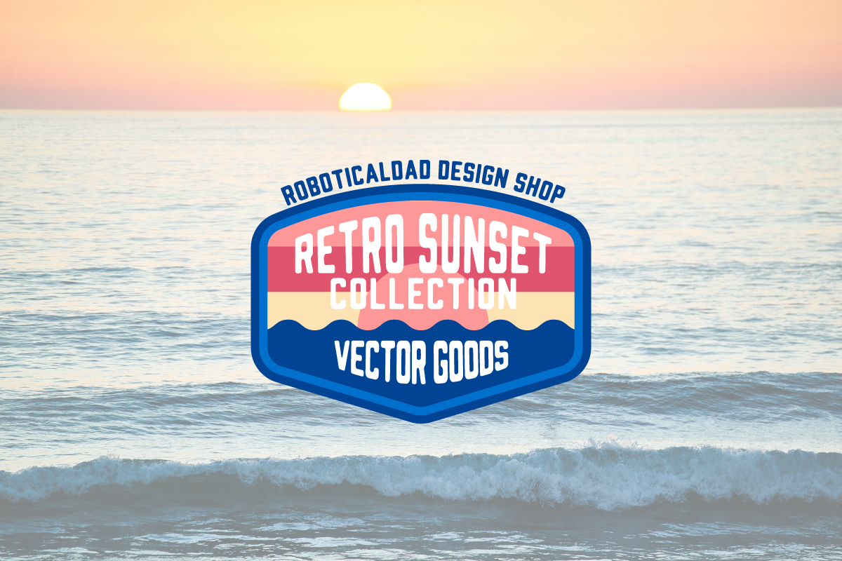 Retro Sunset Badge/Logo Collection, an Icon by Kuya Carthy Art + Design (Photo 2 of 4)