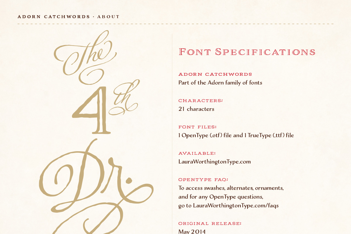 Adorn Collection, a Sans Serif Font by Laura Worthington (Photo 48 of 62)