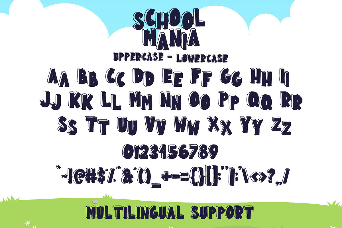 School Mania - Display Font preview 7