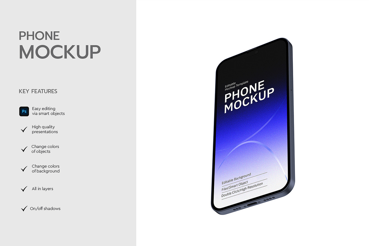 Realistic Smartphone Screen Mockup