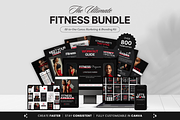 Fitness Coach Canva Template Bundle, a Social Media Template by DigiPax (Thumbnail 1 of 15)