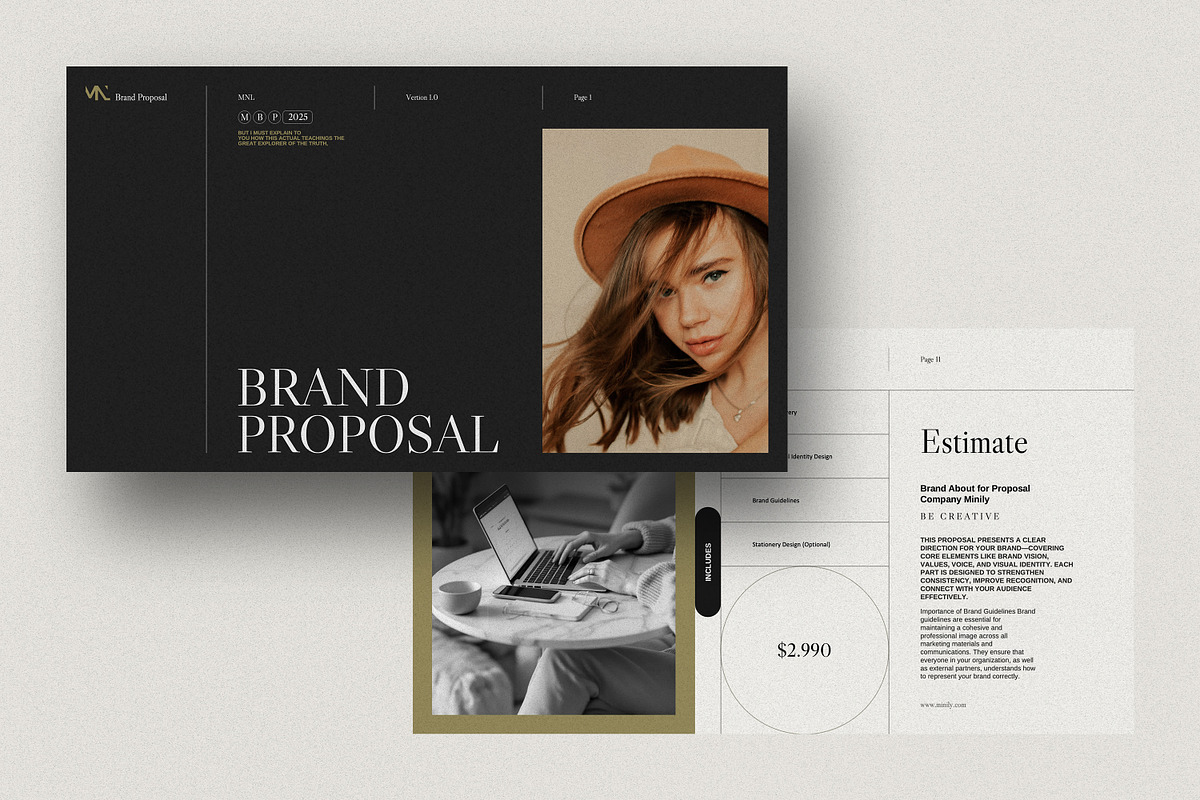 MINILY | Brand Proposal, a Branding & Logo Template by Minily (Photo 2 of 10)