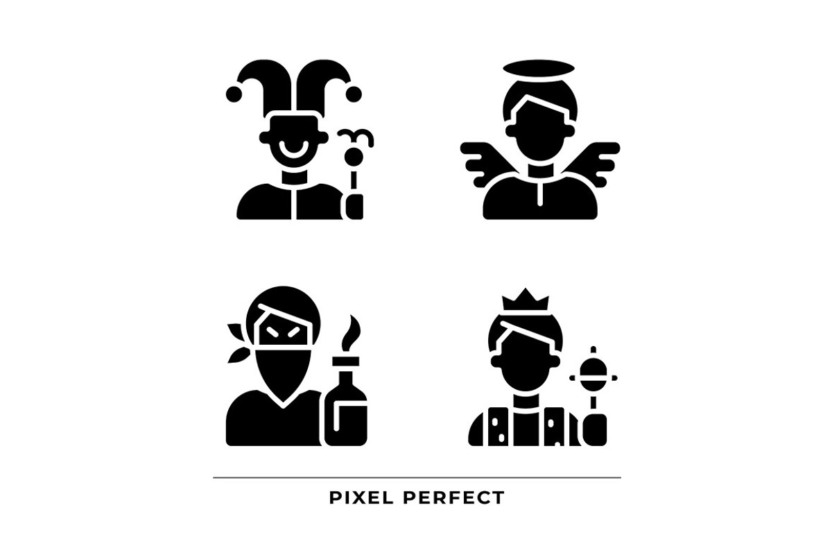 Literature archetypes black glyph, an Icon by IMG Visuals