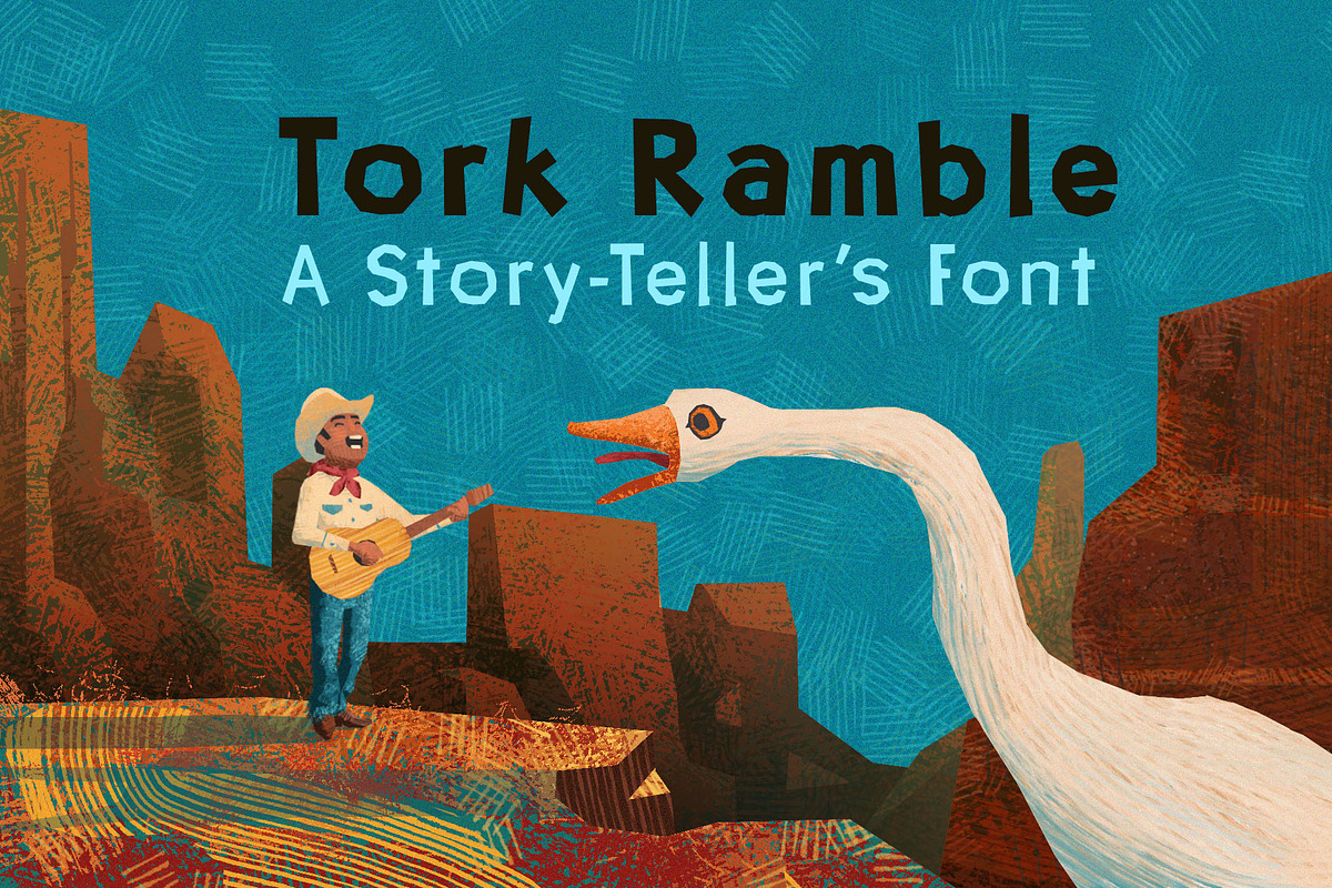 Tork Ramble, a Sans Serif Font by Little Boat Studio (Photo 4 of 5)