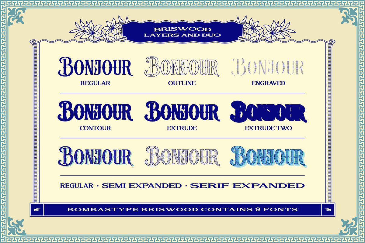 Briswood - Layered Fonts, a Serif Font by Bombastype (Photo 9 of 9)