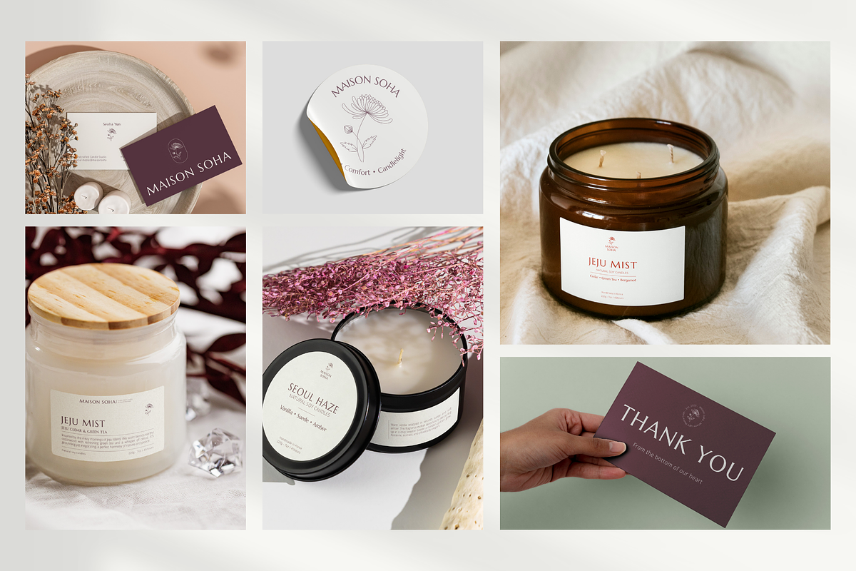 Minimalist Candle Branding Kit preview 6