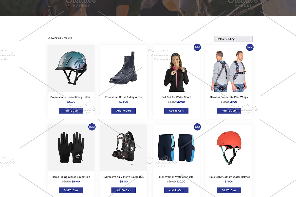 Horse Riding & Kite Surfing Template, a WordPress Template by HasnainDEV (Photo 3 of 3)