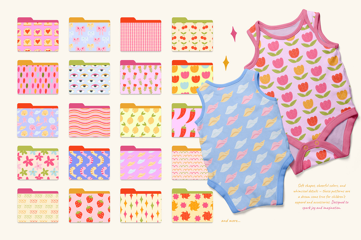 Whimsy & Play Patterns, a Pattern Graphic by Feelsoul (Photo 7 of 12)