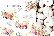 Watercolor Pumpkin Autumn Clipart, a Decorative Illustration by Catherine Wheel (Thumbnail 8 of 12)