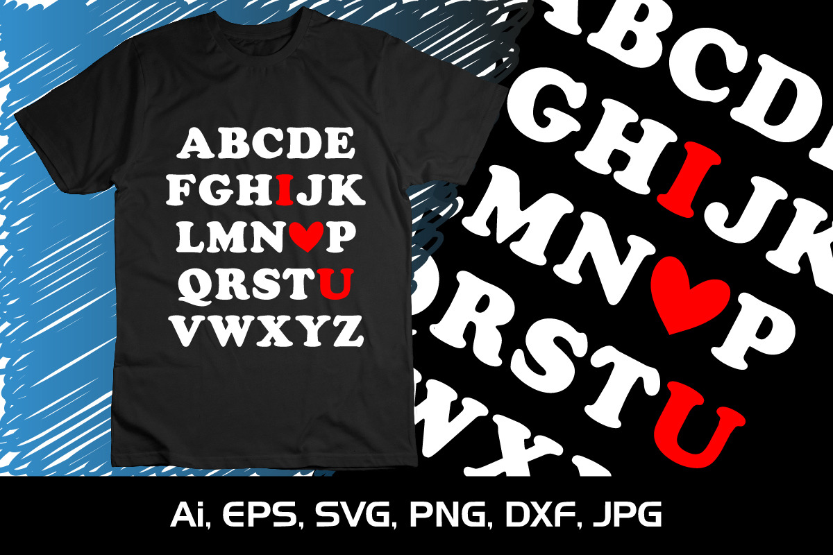 I Love You SVG Shirt Print SVG, an Animal Illustration by CreativeSVGCrafts