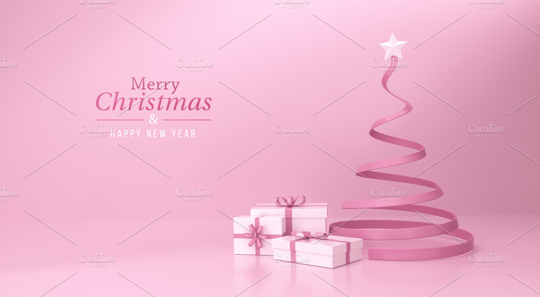 Gift box and christmas tree with a s, a Holiday Photo by Zama Studio