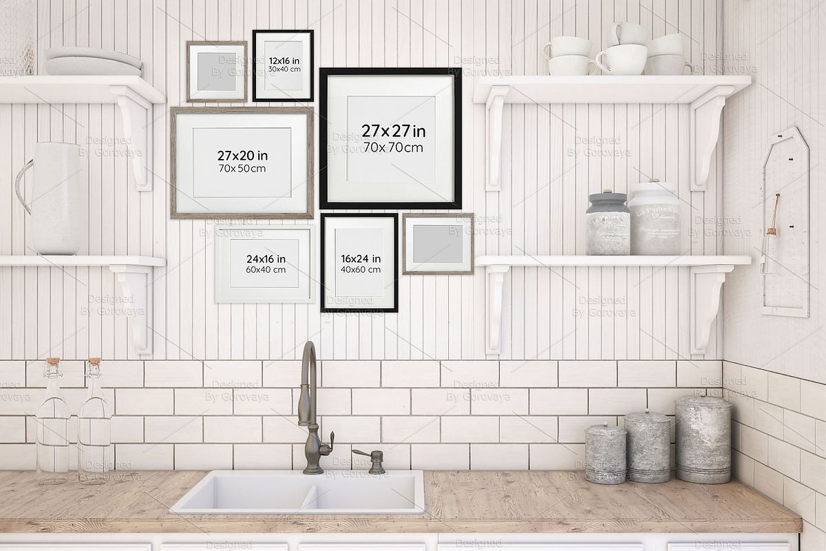 Interior Mockup, Country Kitchen, a Product Mockup by Designed By Gorovaya (Photo 5 of 5)