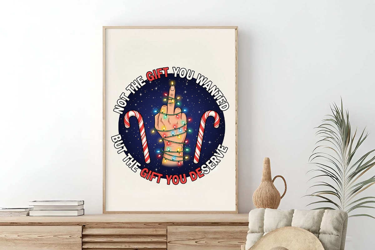 Funny Christmas Middle Finger Png, an Illustration by SinaCreation (Photo 5 of 7)