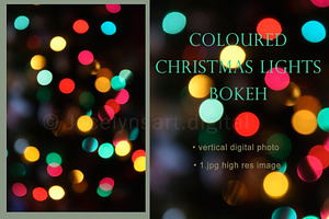 Coloured Christmas Lights Bokeh Pic