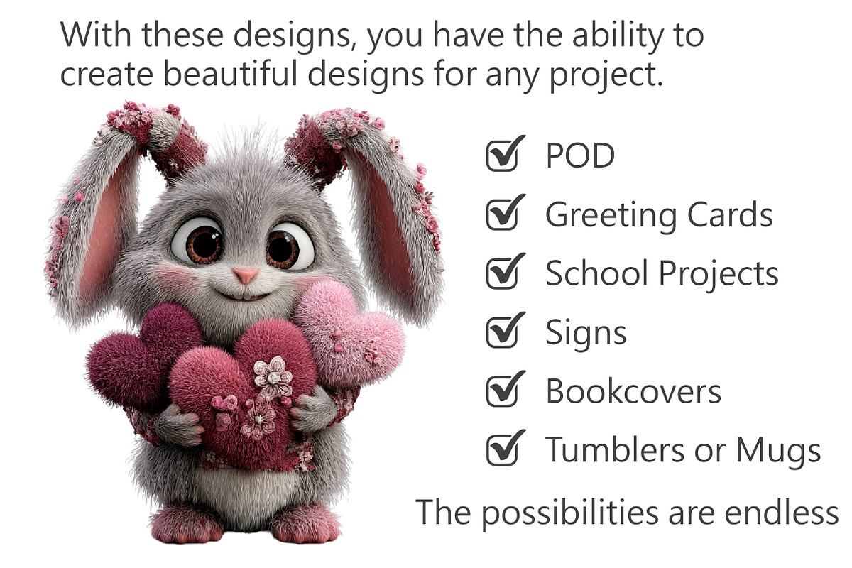 Whimsical Easter Bunny Clipart, an Illustration by Pixels.Craft (Photo 3 of 5)