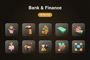 Bank & Finance 3D Icons Set, an Object 3D Model by Kmg Design (Thumbnail 2 of 3)