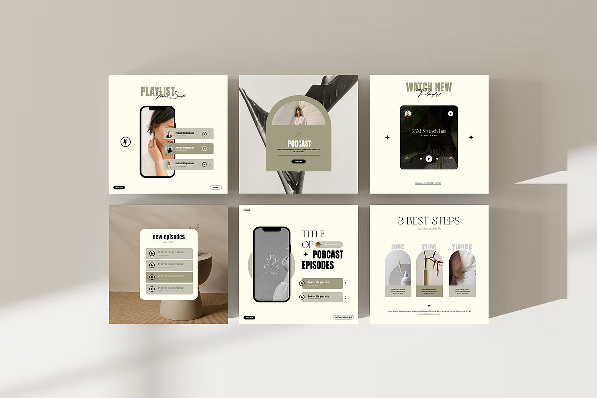 Podcast | Social Media Post, a Social Media Template by KreateTribe (Photo 3 of 9)