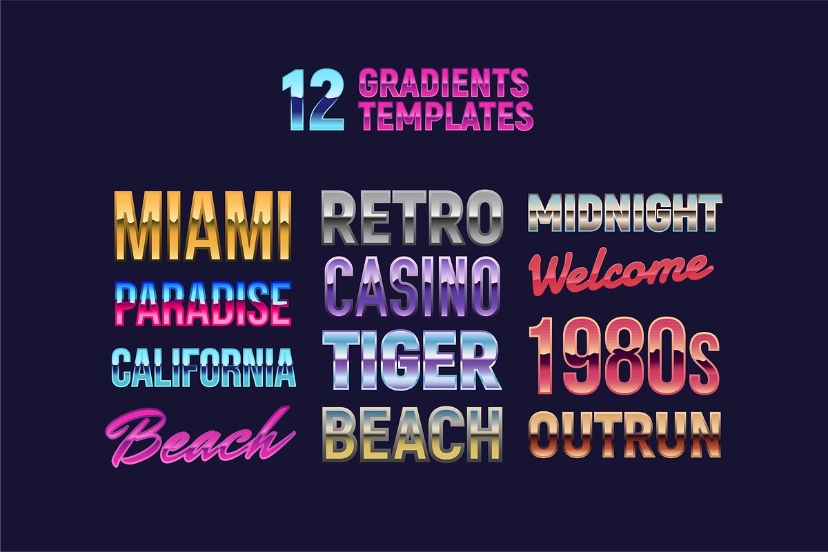 Retro 80s Neon Outrun, an Object Graphic by DenysHolovatiuk (Photo 4 of 5)