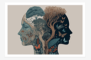 Cohu Collection · The Cosmic Human, a Decorative Illustration by milatovar (Thumbnail 2 of 13)
