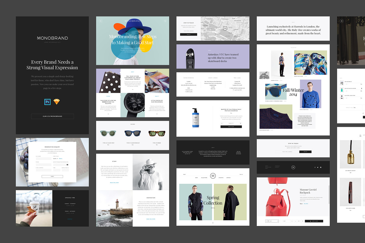 Web Design Starter Kit, an UI Kit Template by Great Simple