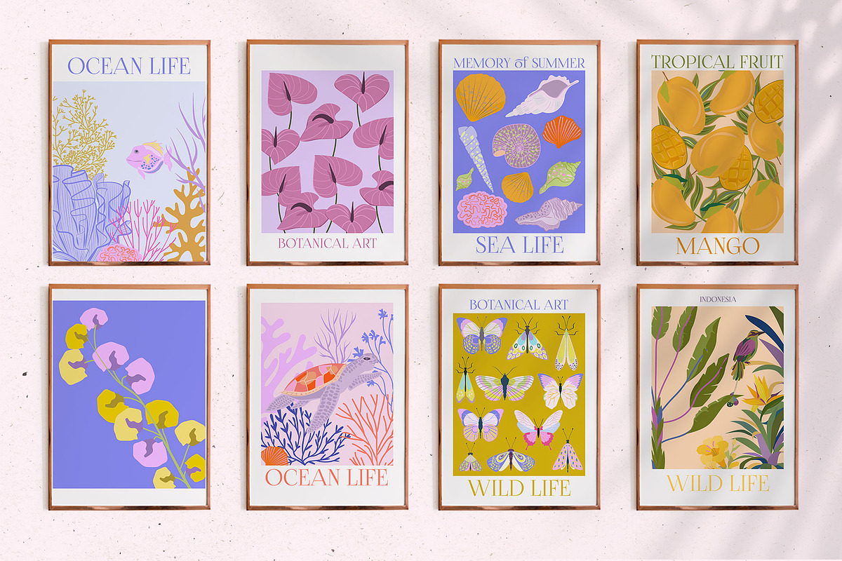 Poster Gallery Bundle, a Decorative Illustration by Mio Buono (Photo 24 of 82)
