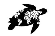 World Map Sea Turtle Bundle, an Illustration by Gaye Art (Thumbnail 28 of 31)