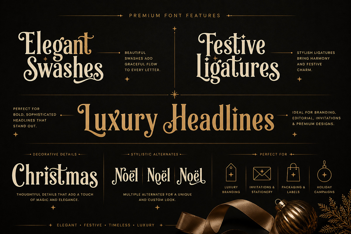 Christmas Swash, a Script Font by Wow Magic (Photo 5 of 5)