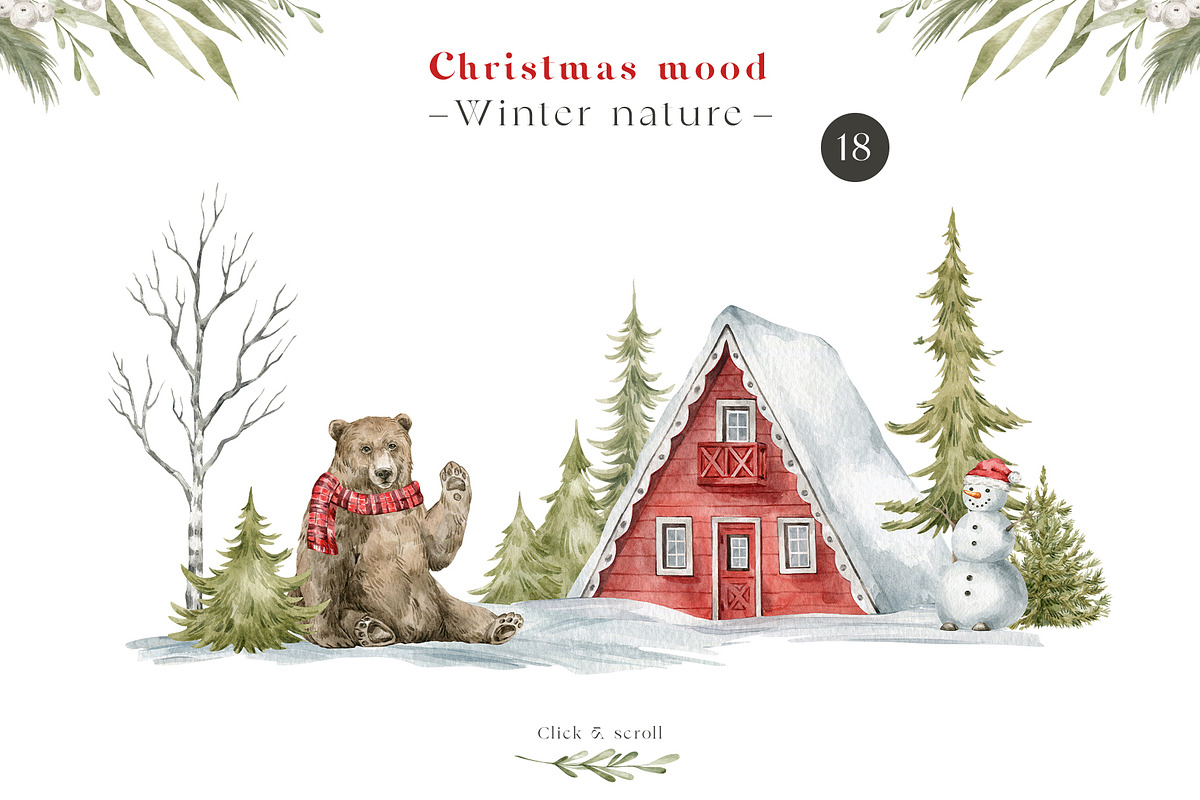 Christmas Mood. Winter animals, an Animal Illustration by Kreker Kate (Photo 3 of 12)