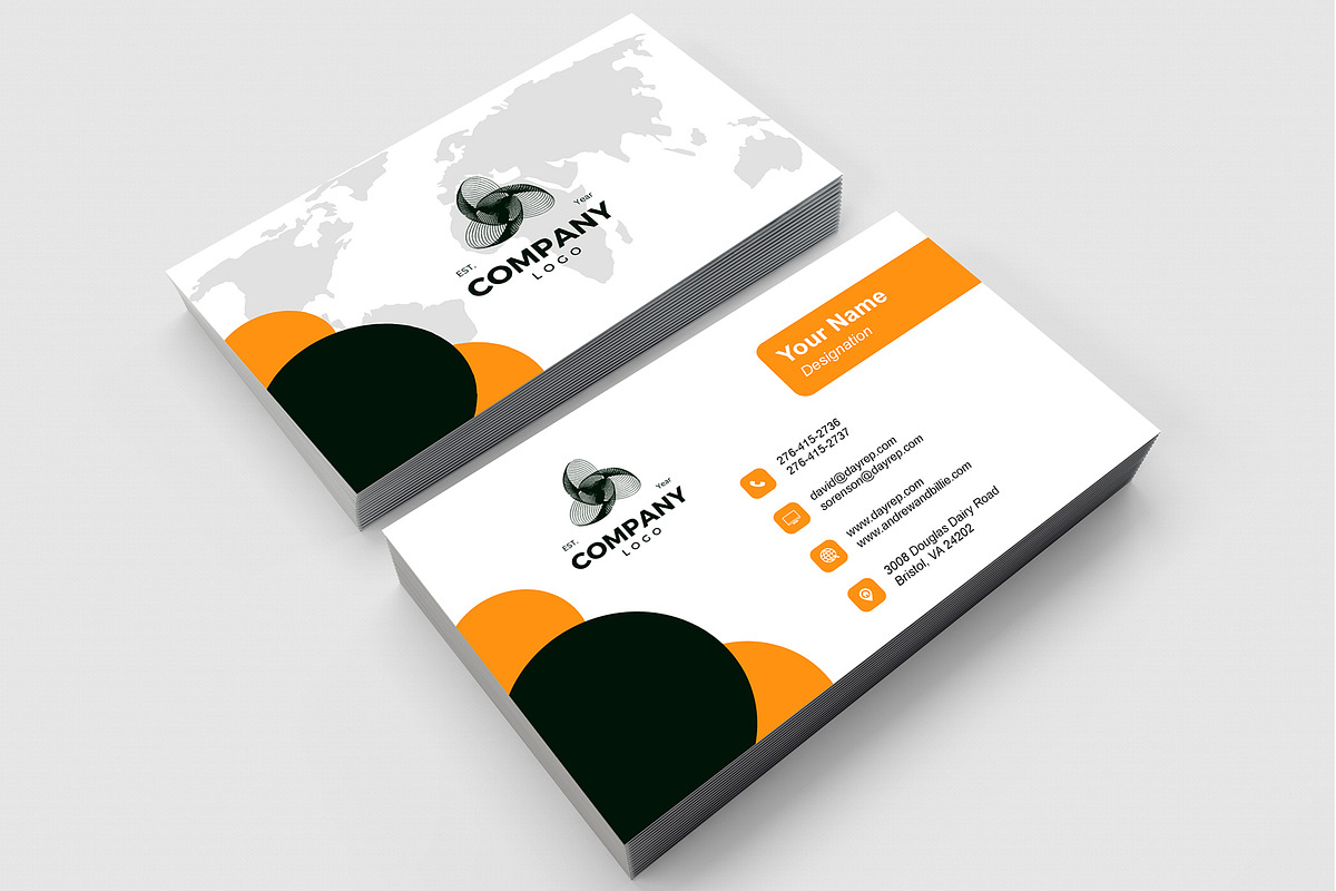 Executive Business Card Template - PSD preview 5