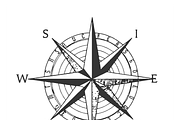 Elegant Compass Vector Design, an Object Illustration by CarWrap design (Thumbnail 1 of 3)