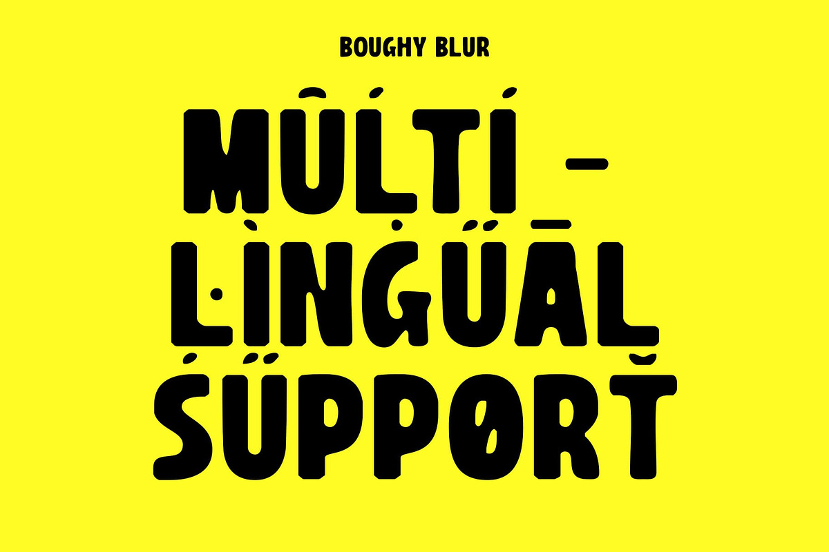 Boughy Blur, a Sans Serif Font by Craft Supply Co. (Photo 3 of 8)